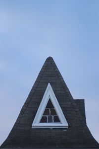 Low angle view of building against clear sky