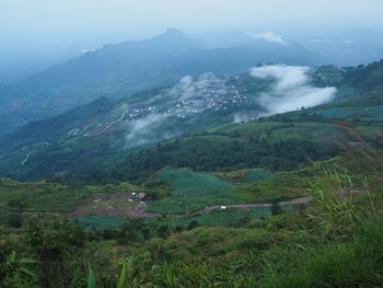 Scenic view of landscape against sky