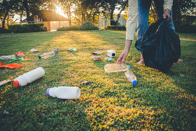 People in park