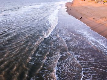 High angle view of beach