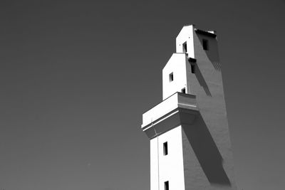 Low angle view of building against clear sky