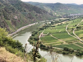 High angle view of landscape