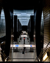 View of subway station