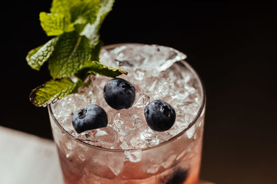 Close-up of drink on table