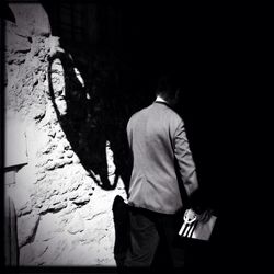 Close-up of woman standing in pond