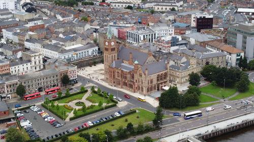 Guildhall clock tower derry/londonderry