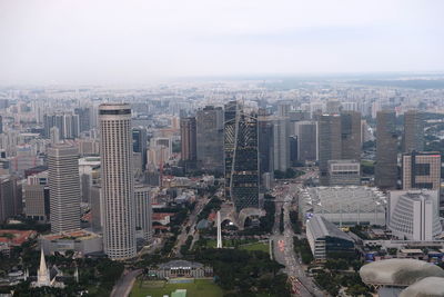 High angle view of cityscape