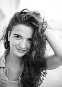 Portrait of smiling young woman