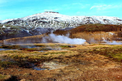 Scenic view of landscape against sky