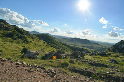 Scenic view of landscape against sky