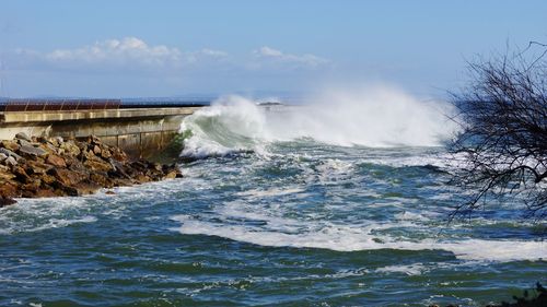 Scenic view of sea against sky