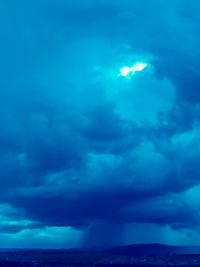 Storm clouds over sea