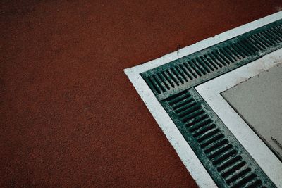 High angle view of office building