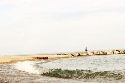 Scenic view of sea against sky