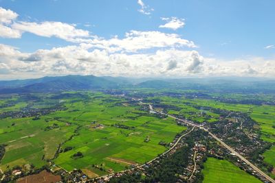 Aerial view of landscape