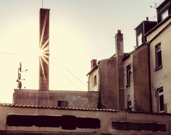 Low angle view of buildings against sky