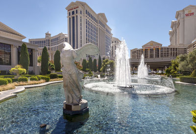 Fountain in city