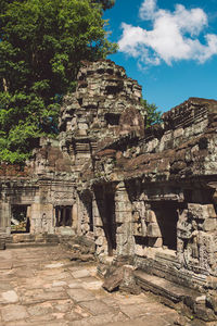 Old historical building in forest