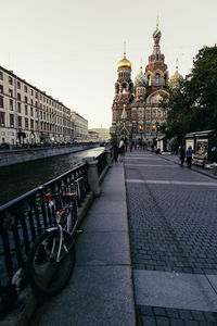 View of church in city