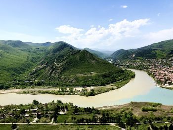 Scenic view of landscape against sky