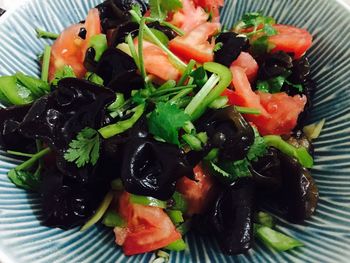 Close-up of salad in plate