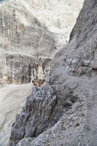 Rock formations on land