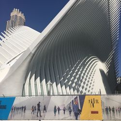 Low angle view of modern building