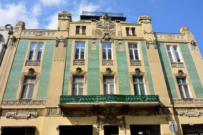 Low angle view of building against sky