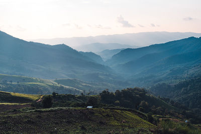 Scenic view of landscape against sky