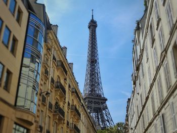 Low angle view of buildings against sky