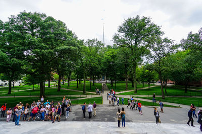 Group of people in park