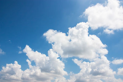 Low angle view of clouds in sky