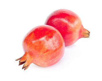 Close-up of apple against white background