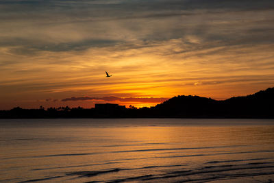 Scenic view of sunset sky