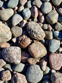 Full frame shot of stones