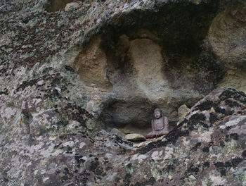 Rock formation in cave