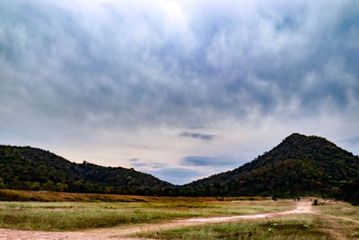 Scenic view of landscape against sky