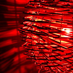 Close-up of illuminated red lights