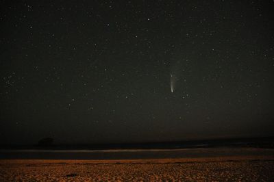 Scenic view of sky at night