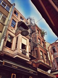 Low angle view of buildings against sky