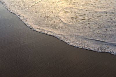 High angle view of beach