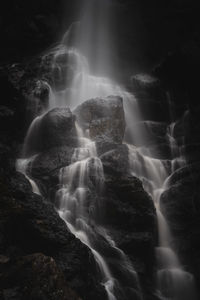 Scenic view of waterfall