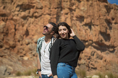 Portrait of a smiling young couple