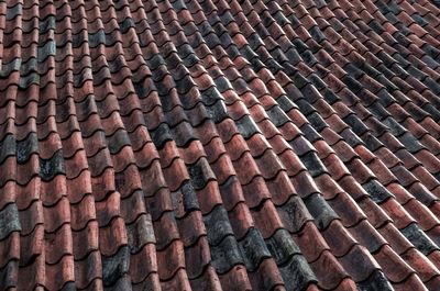 Full frame shot of roof tiles