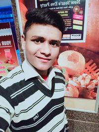 Portrait of boy smiling