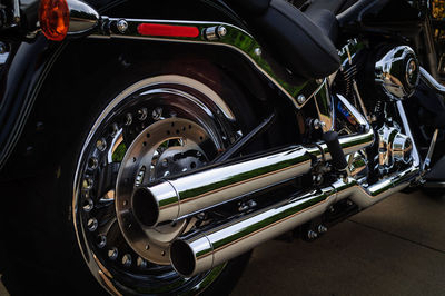 Close up of motorcycle