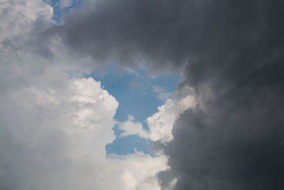 Low angle view of clouds in sky