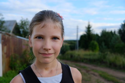 Portrait of a smiling girl