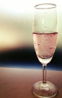 Close-up of drink on table