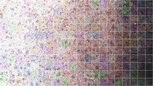 Full frame shot of multi colored wall